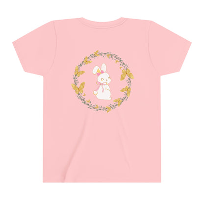 Bunny Butterfly Youth Girls' Short Sleeve Tee