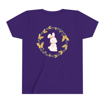 Bunny Butterfly Youth Girls' Short Sleeve Tee