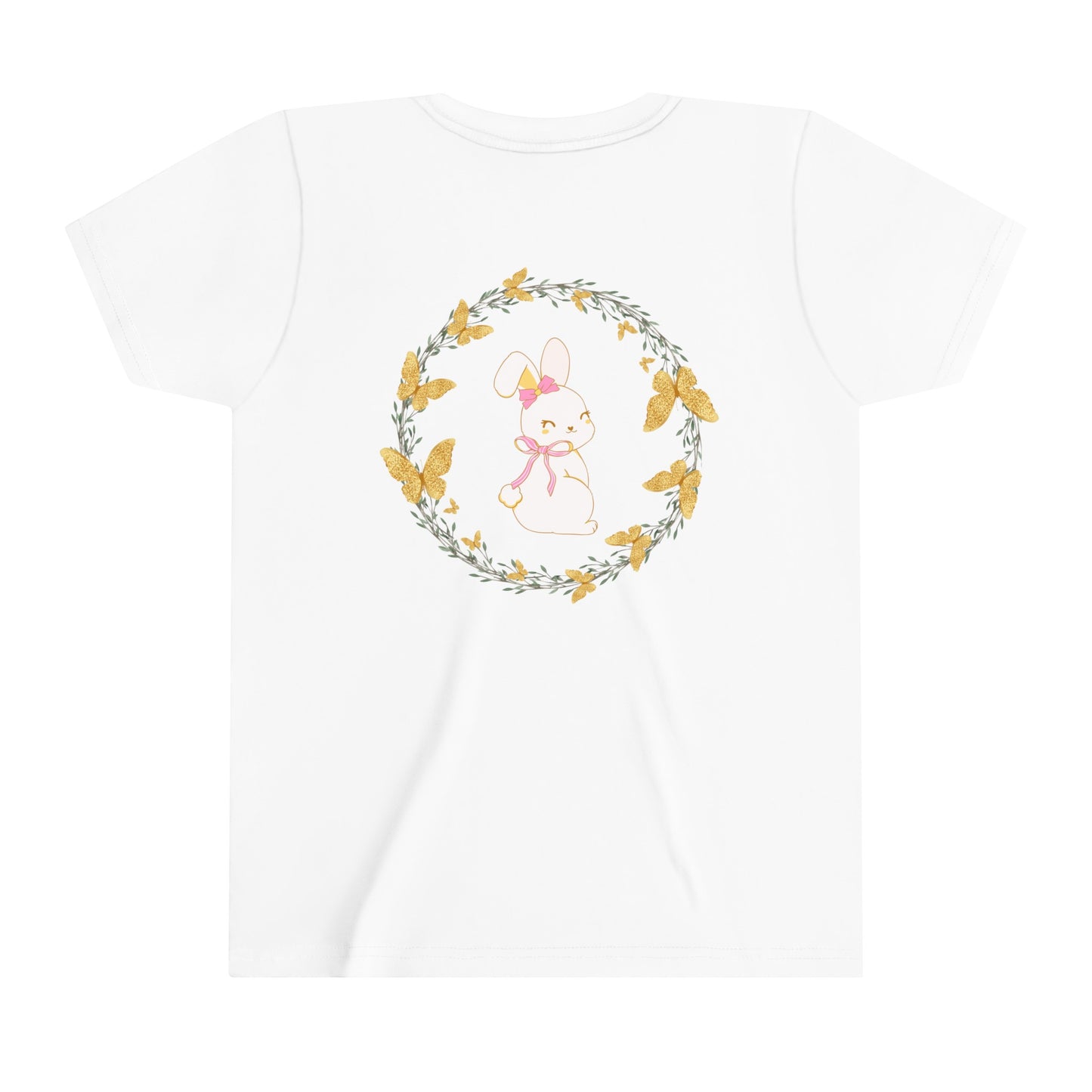 Bunny Butterfly Youth Girls' Short Sleeve Tee