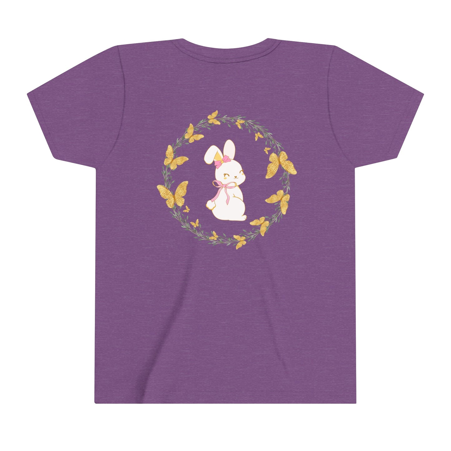 Bunny Butterfly Youth Girls' Short Sleeve Tee