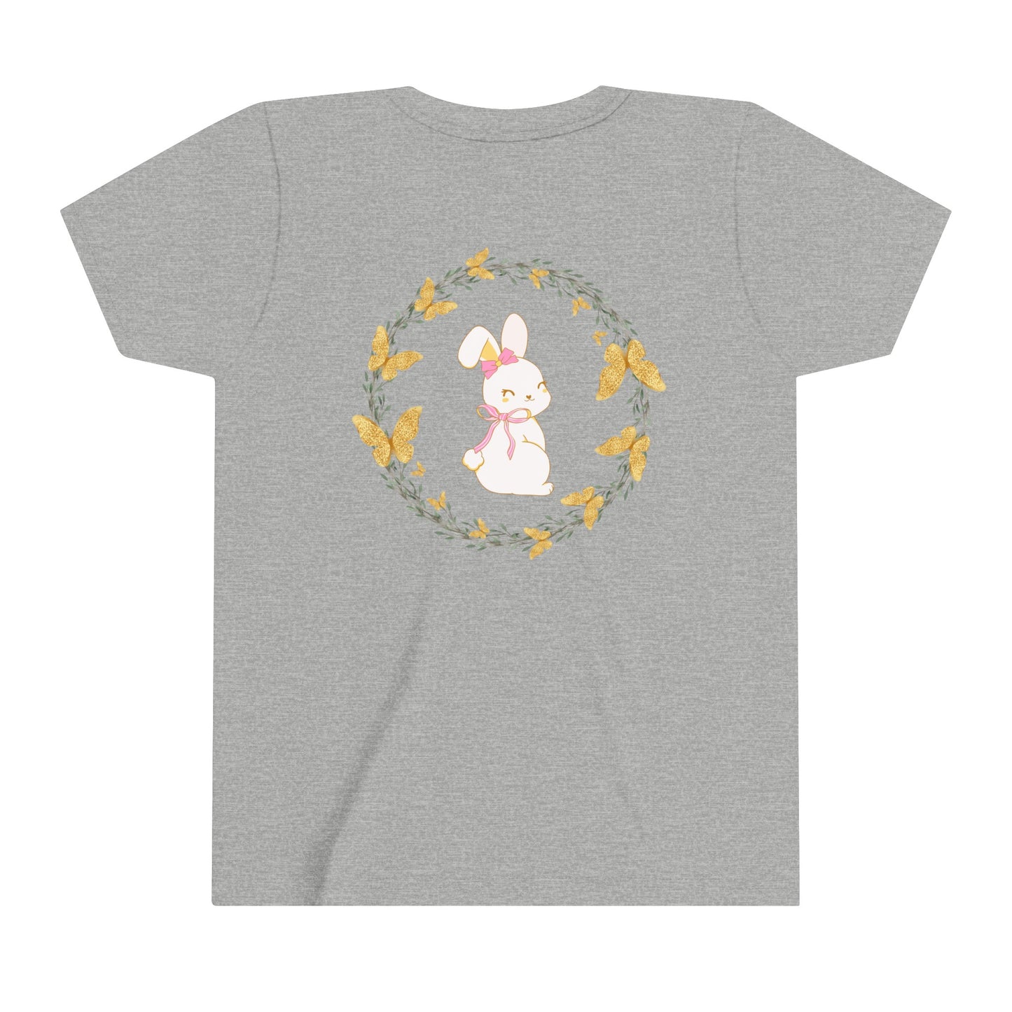 Bunny Butterfly Youth Girls' Short Sleeve Tee