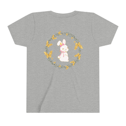 Bunny Butterfly Youth Girls' Short Sleeve Tee