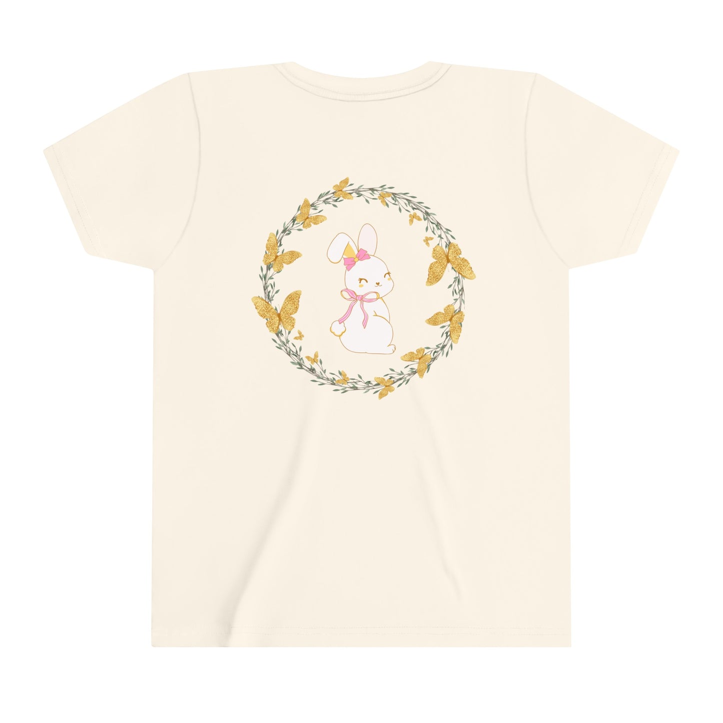 Bunny Butterfly Youth Girls' Short Sleeve Tee