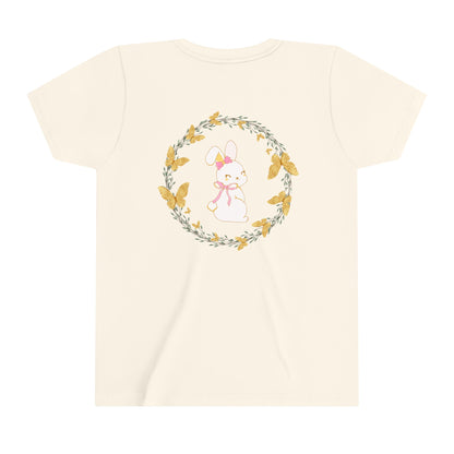 Bunny Butterfly Youth Girls' Short Sleeve Tee