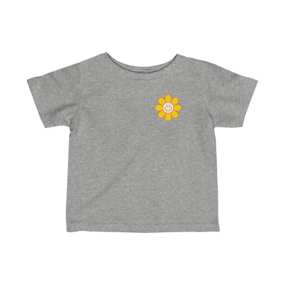 Happy Face Flower Infant Fine Jersey Tee