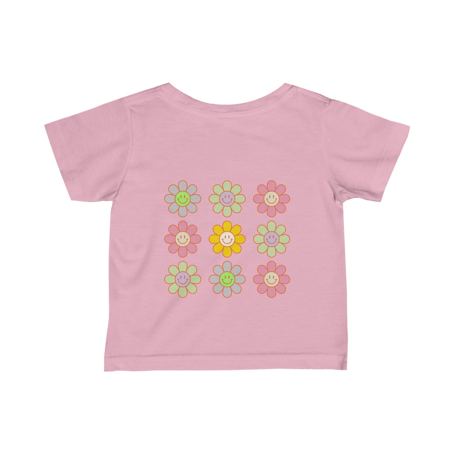 Happy Face Flower Infant Fine Jersey Tee