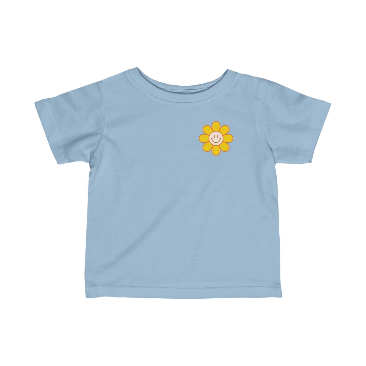 Happy Face Flower Infant Fine Jersey Tee