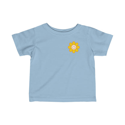 Happy Face Flower Infant Fine Jersey Tee