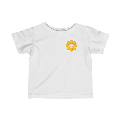 Happy Face Flower Infant Fine Jersey Tee