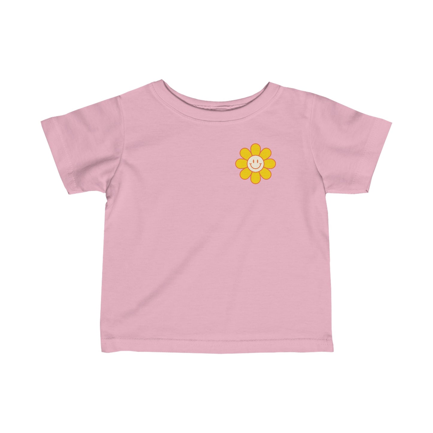 Happy Face Flower Infant Fine Jersey Tee