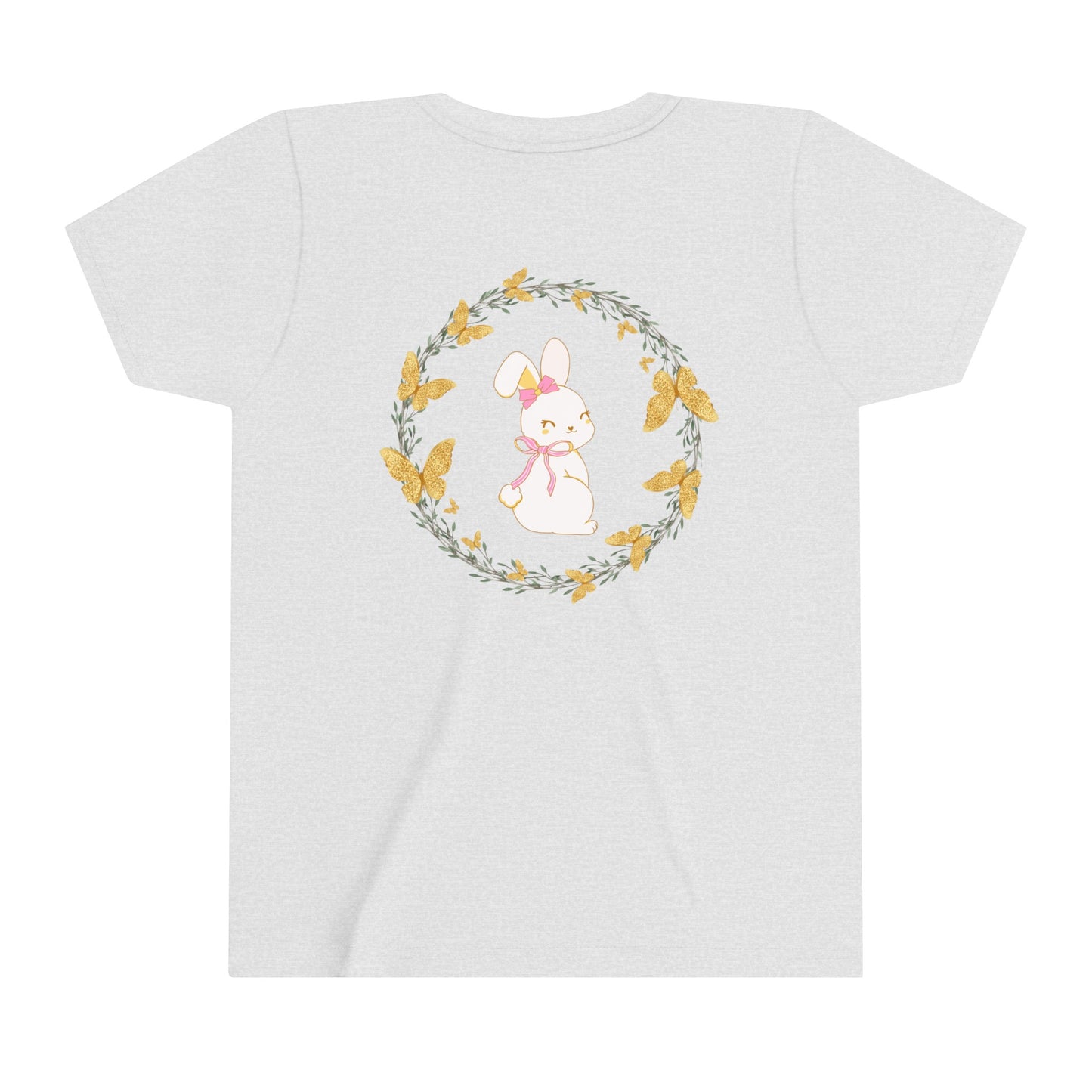 Bunny Butterfly Youth Girls' Short Sleeve Tee