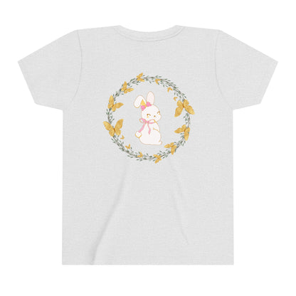 Bunny Butterfly Youth Girls' Short Sleeve Tee