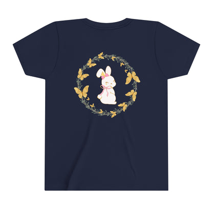 Bunny Butterfly Youth Girls' Short Sleeve Tee