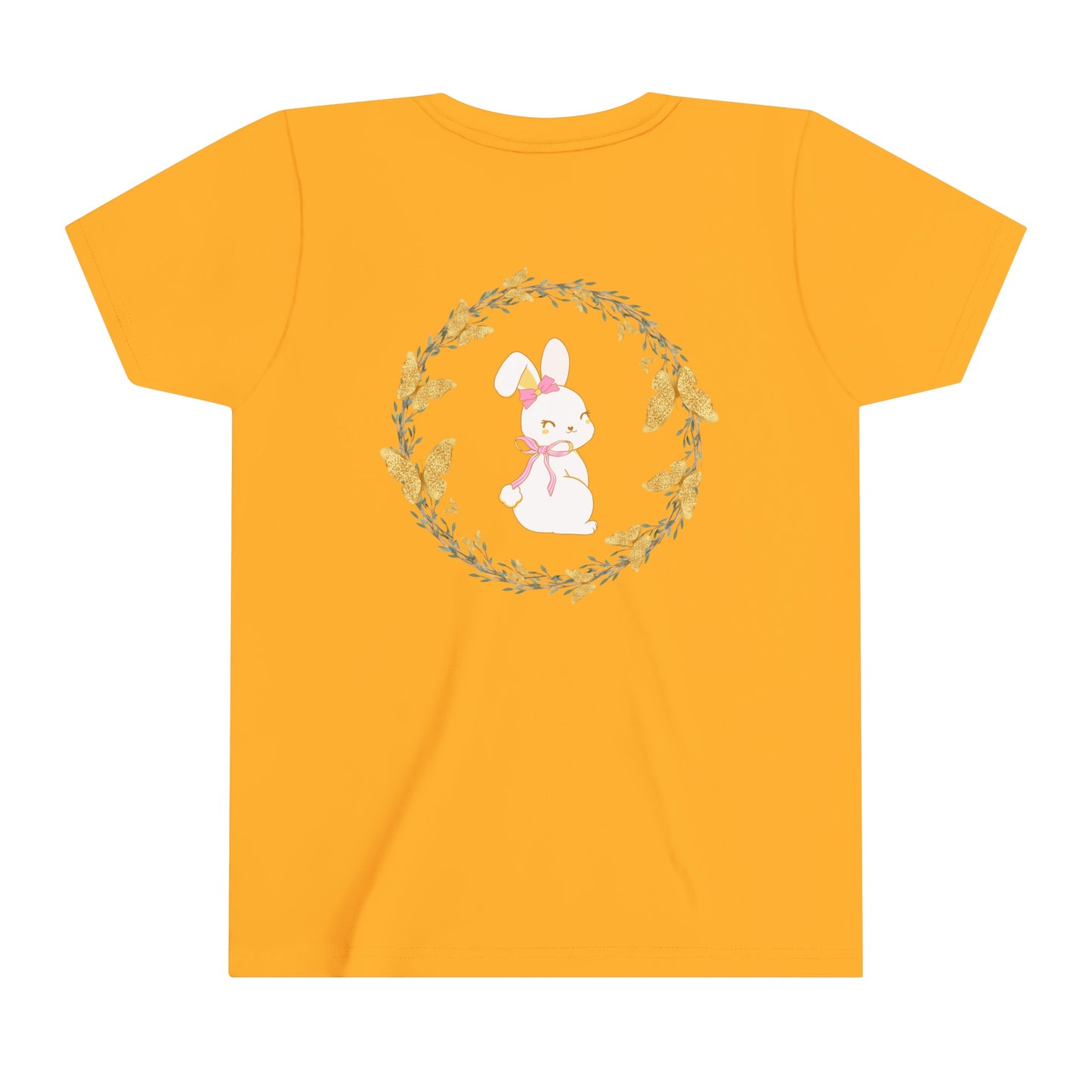 Bunny Butterfly Youth Girls' Short Sleeve Tee