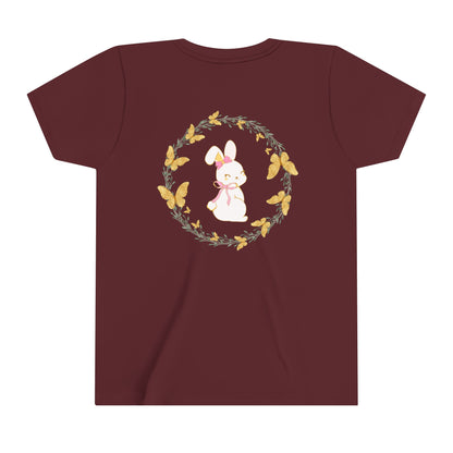 Bunny Butterfly Youth Girls' Short Sleeve Tee