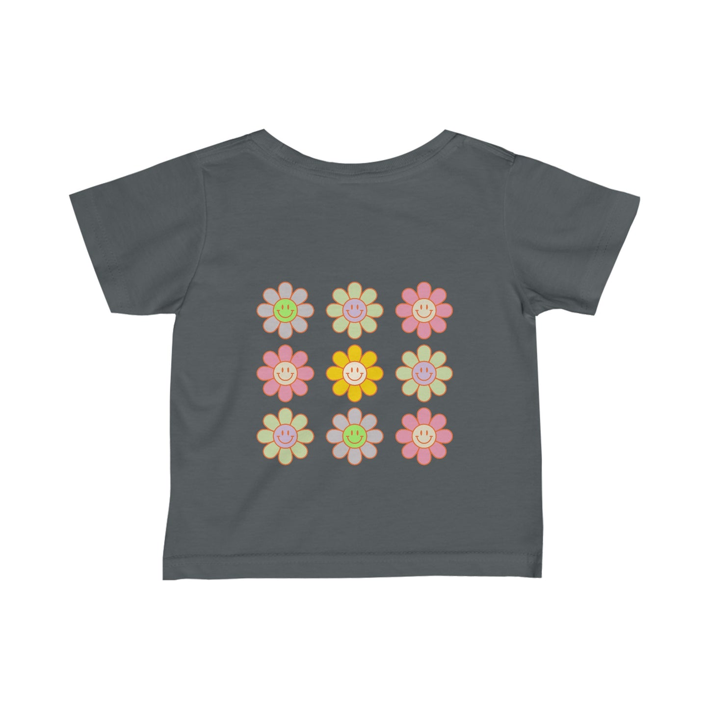 Happy Face Flower Infant Fine Jersey Tee